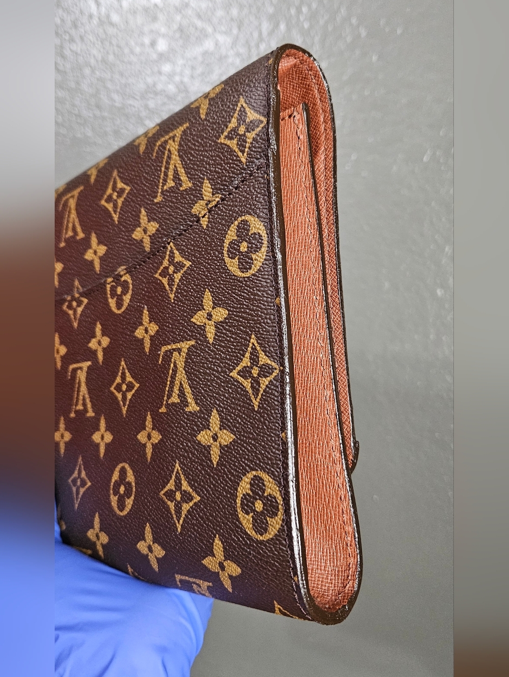 Authentic Louis Vuitton Bordeaux Monogram Canvas Crossbody/Clutch Bag - Picture 11 of 16